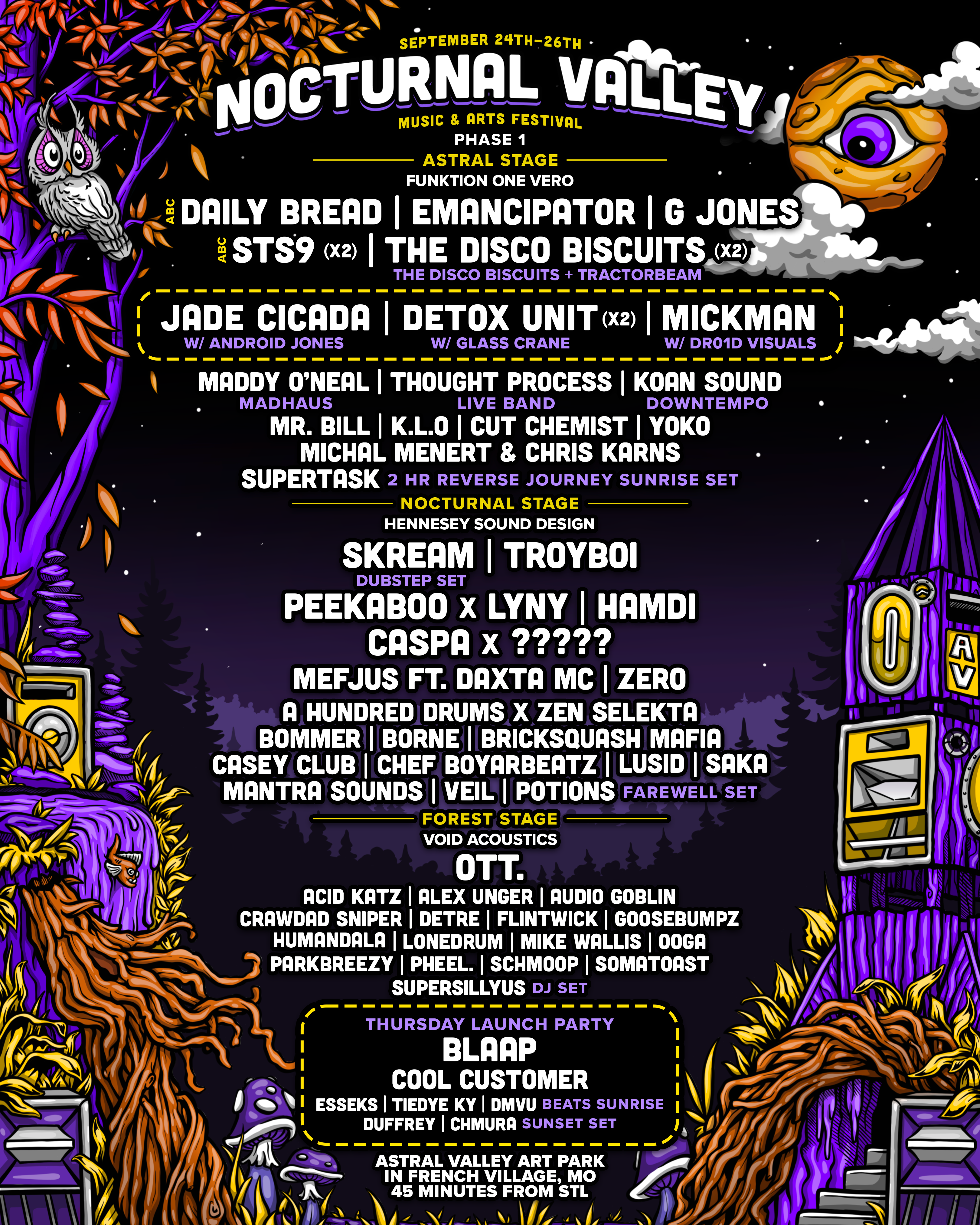 Nocturnal Valley signup flyer